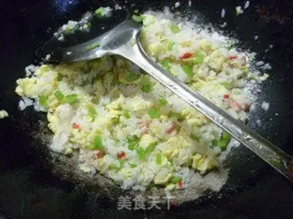 Make Crab willow fried rice step 11