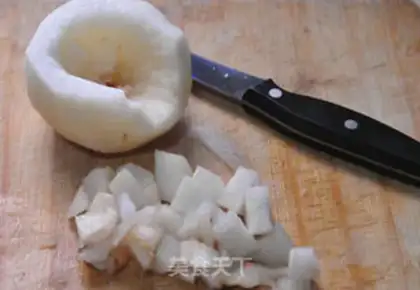 Make Egg cream pear step 0