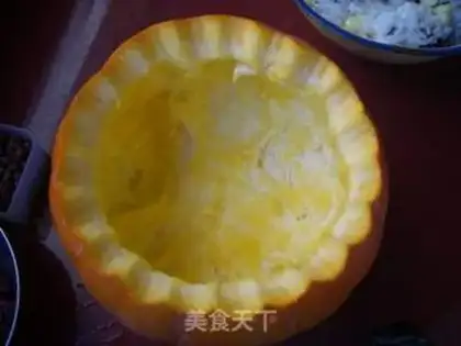 Make Pumpkin rice step 3