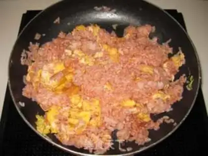 Make Creamed egg fried rice step 7