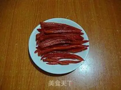 Make Cold bean horns step 2
