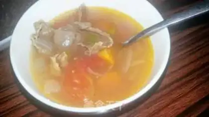 Make Cream beef soup step 16