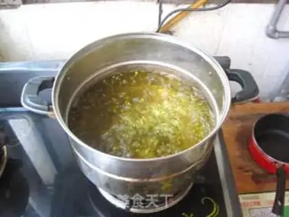 Make Green Bean lily soup step 3