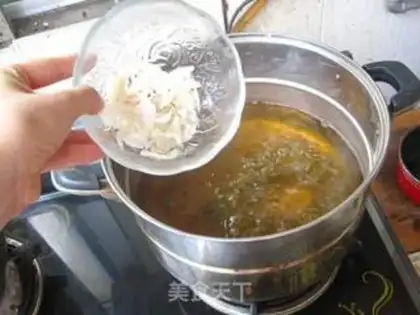 Make Green Bean lily soup step 5