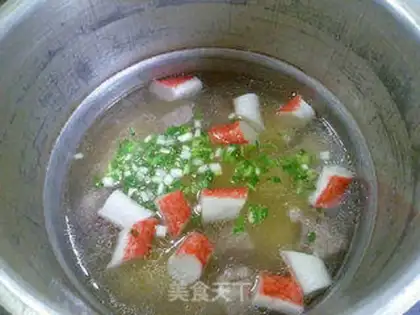 Make Crab willow potato steak soup step 11