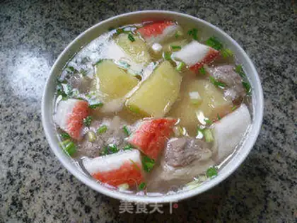 Make Crab willow potato steak soup step 12
