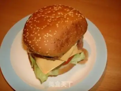 Make Homemade Big Mac Burger step 12