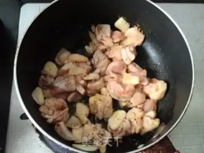 Make Chicken leg mushroom salad step 5