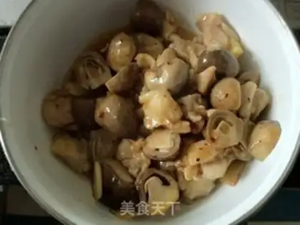 Make Chicken leg mushroom salad step 7