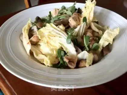 Make Chicken leg mushroom salad step 11