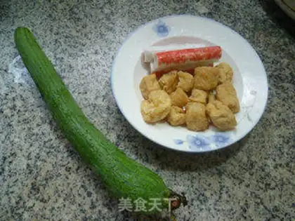 Make Krabs willow, little tofu step 0