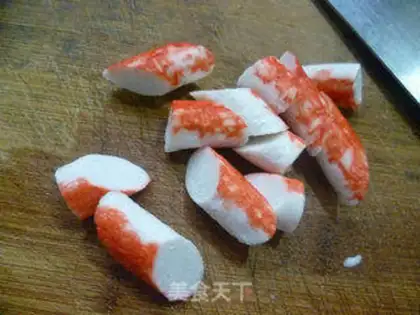 Make Krabs willow, little tofu step 4