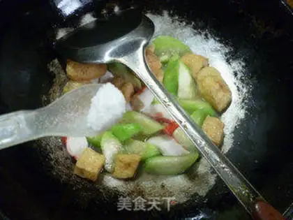 Make Krabs willow, little tofu step 8