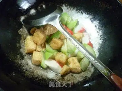 Make Krabs willow, little tofu step 10
