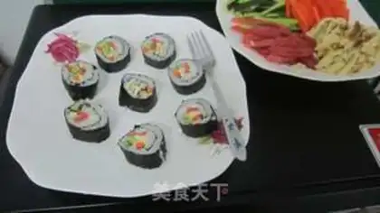 Make Sushi rolls step 9