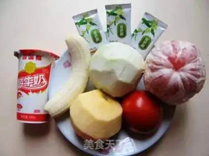 Make Yogurt and fruit step 1
