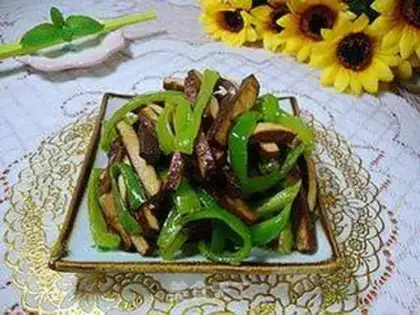 Make Green pepper and tea dry step 12