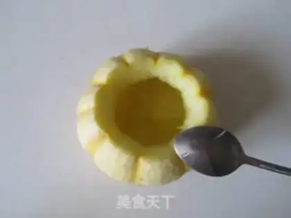 Make Goldmelon egg steam step 1