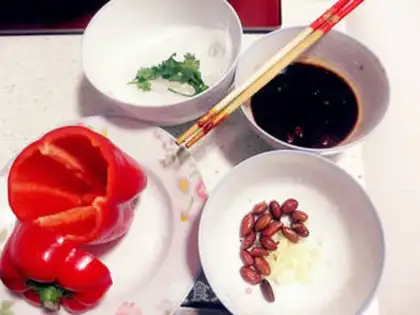 Make Three peppers step 3
