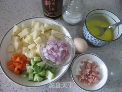 Make Japanese potato salad step 0