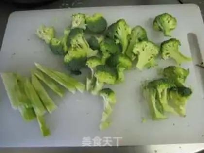 Make Clear the broccoli step 1
