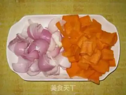 Make Carrot onions step 1