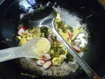 Make Pickled crab willow fried eggs step 7