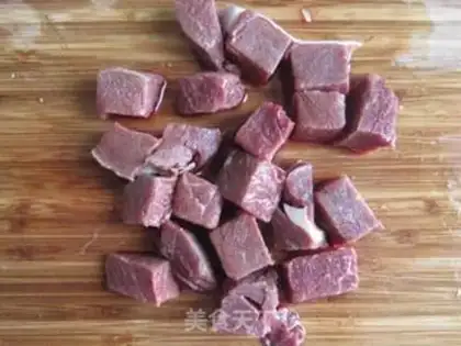 Make Mango beef step 1
