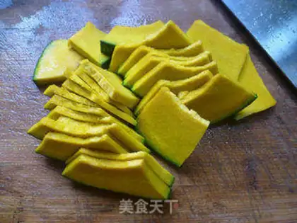 Make Lotus fired the Japanese pumpkin step 4