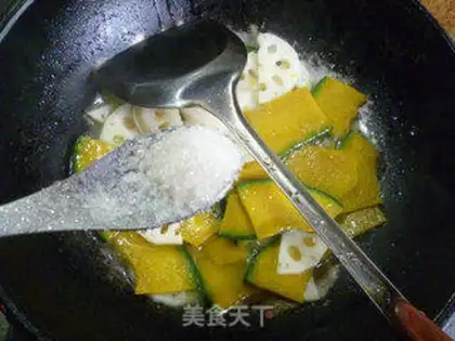 Make Lotus fired the Japanese pumpkin step 7