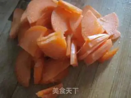 Make Fried carrot abalone step 1