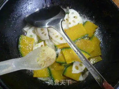 Make Lotus fired the Japanese pumpkin step 9