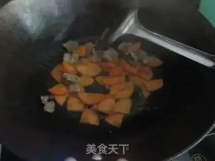 Make Fried carrot abalone step 4