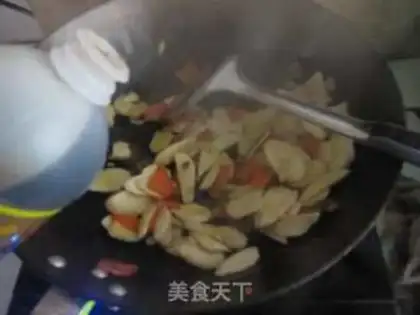 Make Fried carrot abalone step 8