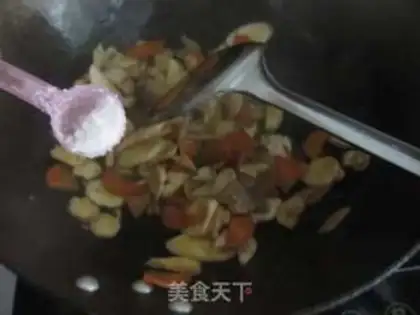 Make Fried carrot abalone step 9