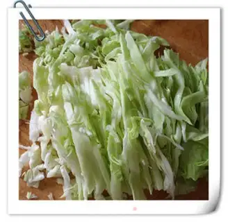 Make Moo-poo cabbage step 1