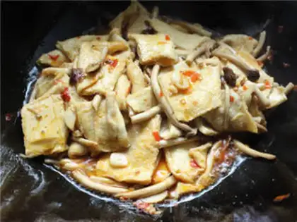 Make Fresh mushrooms, tofu step 6