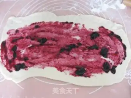 Make Milk and blueberry rolls step 6