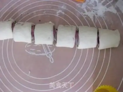 Make Milk and blueberry rolls step 8