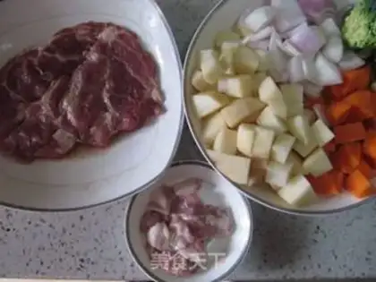 Make Japanese curry and pork chops step 3