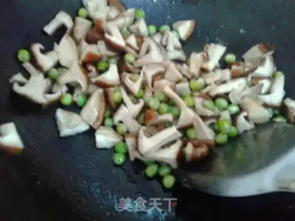 Make The mushrooms, the beans step 2