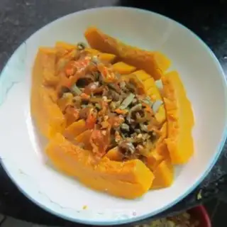 Make Sour bean horned pumpkin step 6