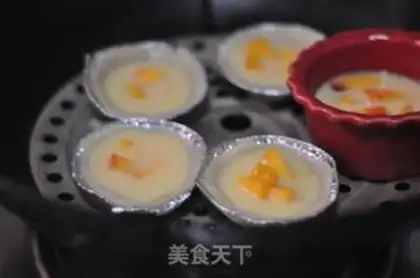 Make Peach rice tower step 10