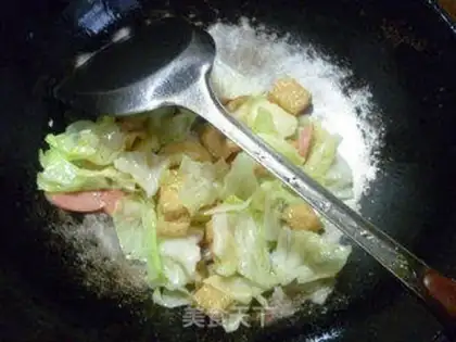 Make Ham intestines and cabbage step 5
