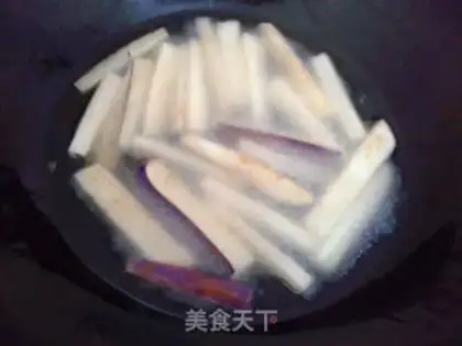 Make Fish, pork and eggplant step 2