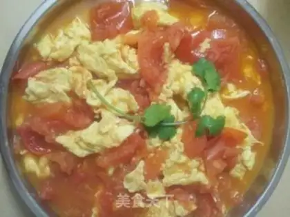 Make Tomato fried eggs step 4