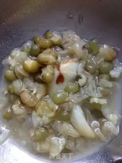 Make Lily green bean congee step 1