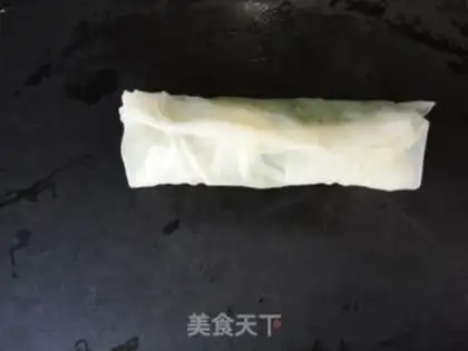 Make Vanilla Fish Spring Roll step 6