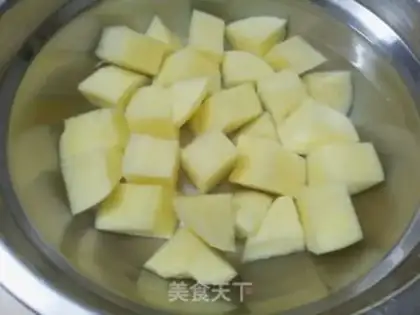 Make Potato red meat step 0
