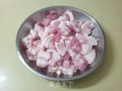 Make Potato red meat step 1
